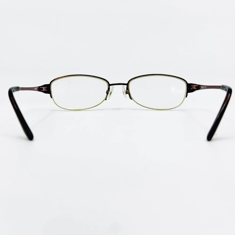 Adensco Eyeglasses Womens Burgundy Sherry OTE7 Oval Metal Frames 49-17-130